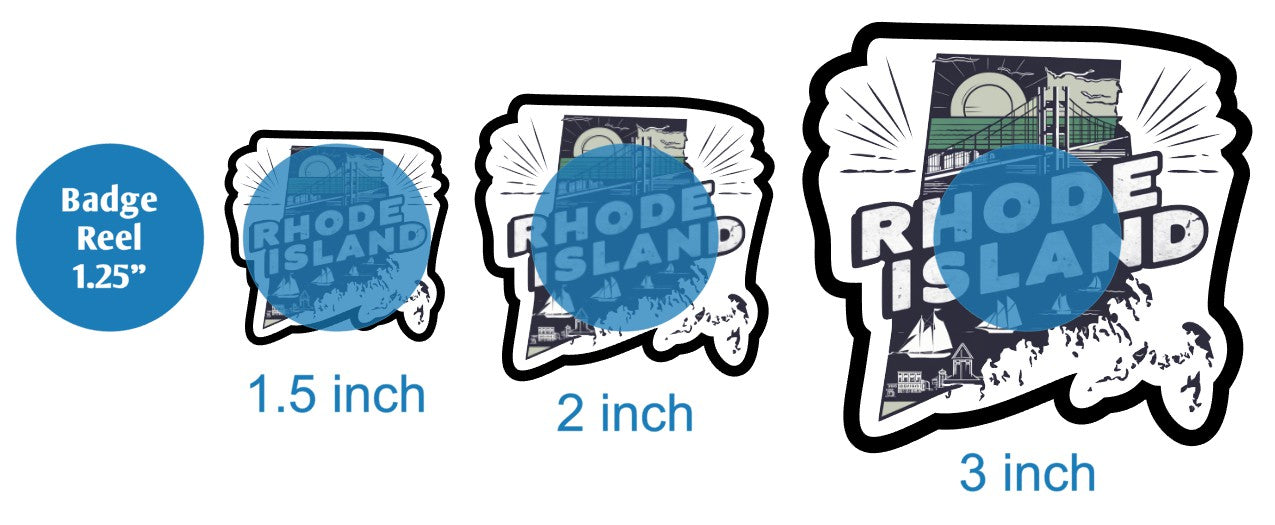 Retro Rhode Island - DECAL AND ACRYLIC SHAPE #DA03085