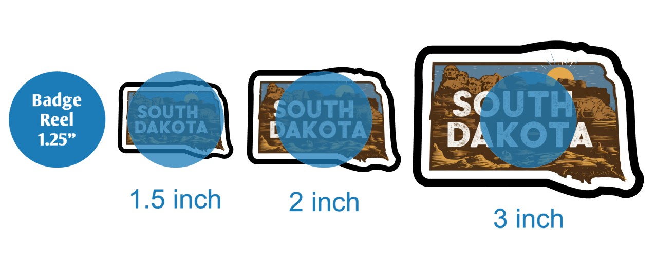 Retro South Dakota - DECAL AND ACRYLIC SHAPE #DA03087