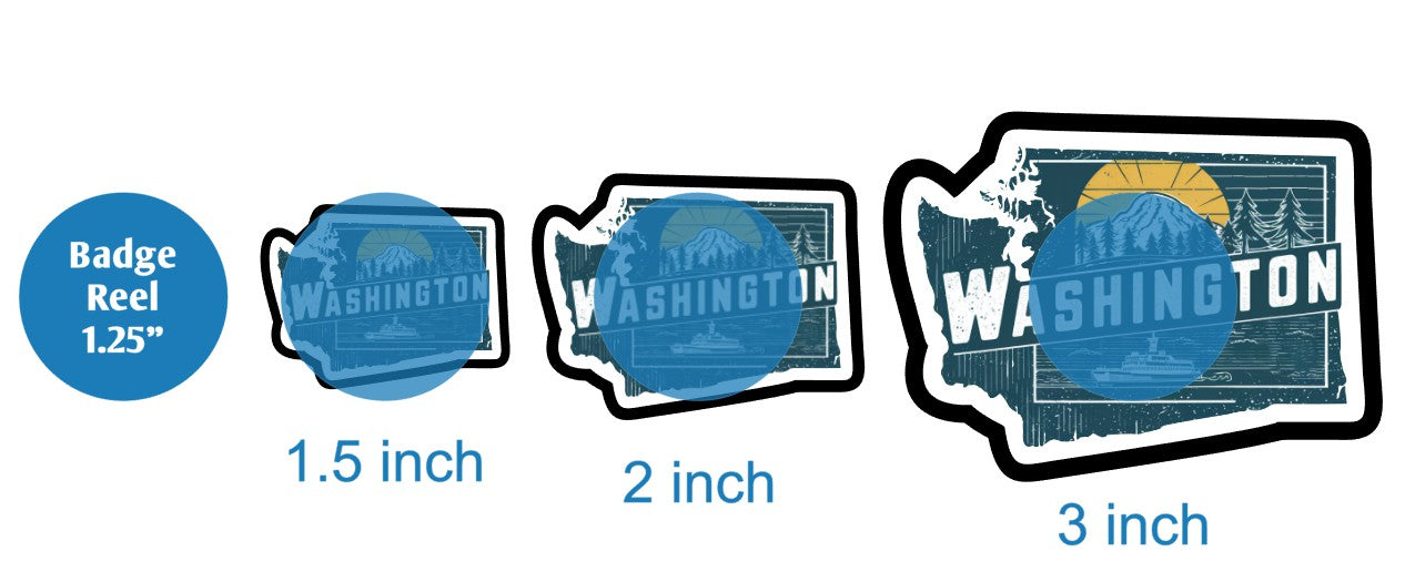 Retro Washington - DECAL AND ACRYLIC SHAPE #DA03093