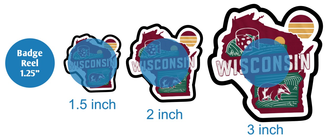 Retro Wisconsin - DECAL AND ACRYLIC SHAPE #DA03095