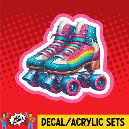 Roller Skates - DECAL AND ACRYLIC SHAPE #DA02350