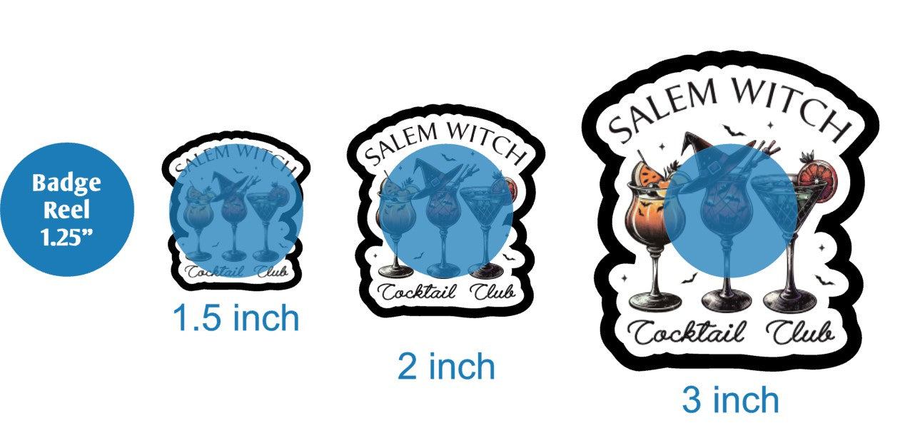 Salem Witch Cocktail Club - DECAL AND ACRYLIC SHAPE #DA03187