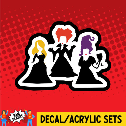 Sanderson Sisters 2 - DECAL AND ACRYLIC SHAPE #DA02440