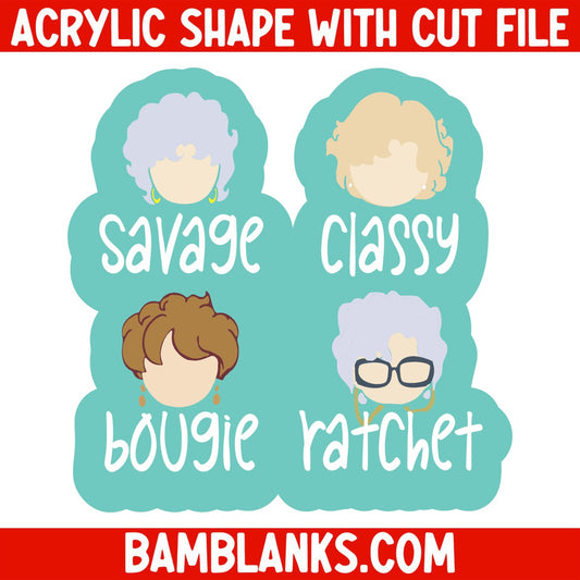 Savage Classy Bougie Ratchet GG (Fan Art) - Acrylic Shape #1819