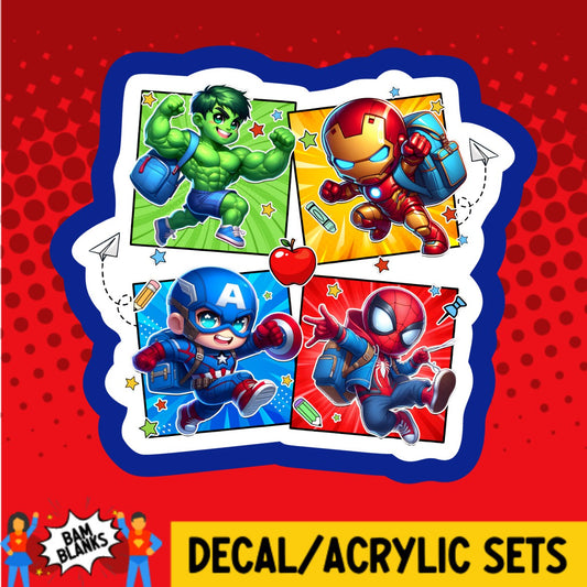 School Avengers - DECAL AND ACRYLIC SHAPE #DA03218