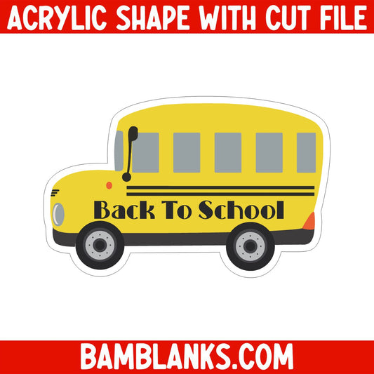 School Bus - Acrylic Shape #1740