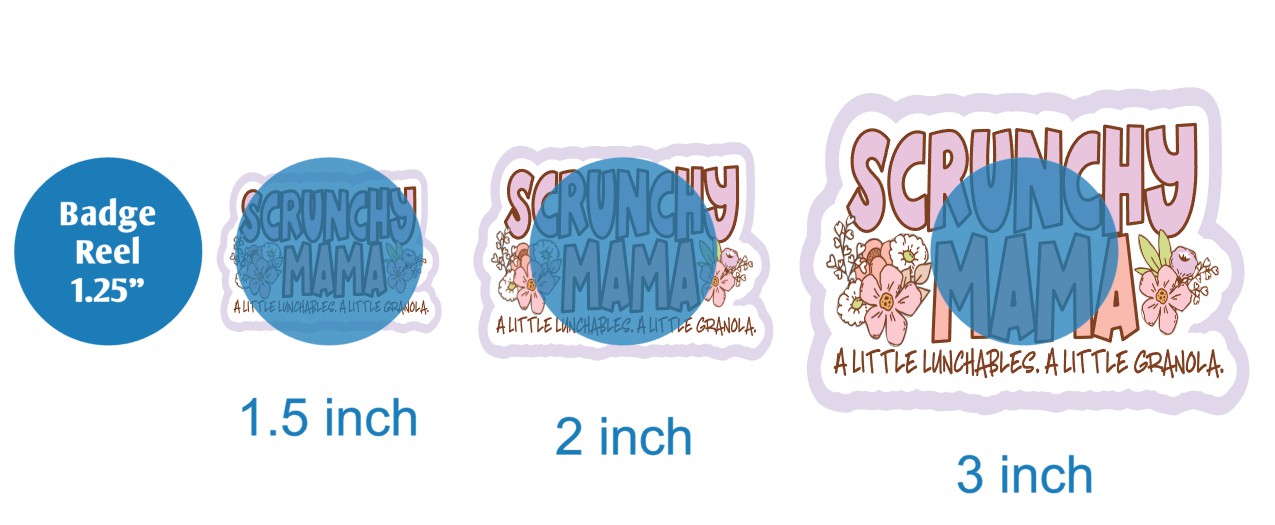 Scrunchy Mama a little Lunchables a little Granola - DECAL AND ACRYLIC SHAPE #DA02197