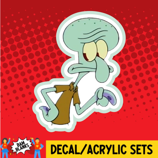 Sea Squid - DECAL AND ACRYLIC SHAPE #DA02482