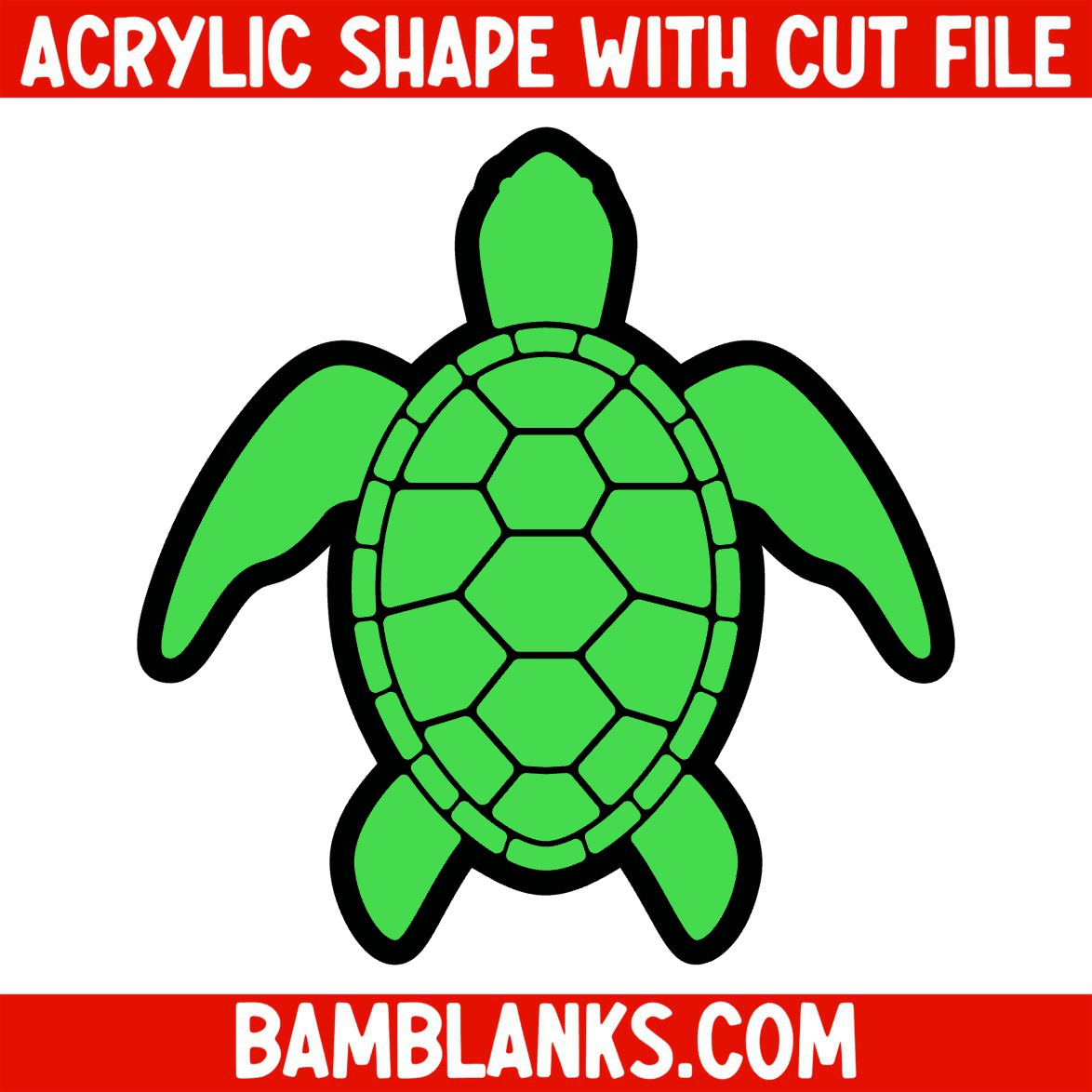 Sea Turtle - Acrylic Shape #1742 – BAM Blanks and More