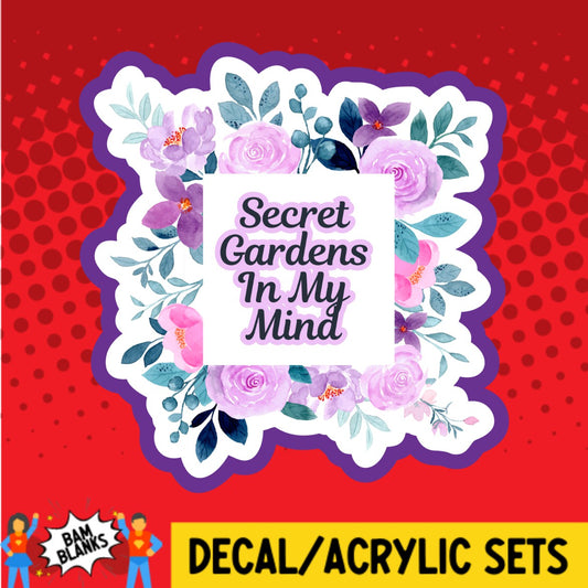 Secret Gardens In My Mind 2 TTPD - DECAL AND ACRYLIC SHAPE #DA02594