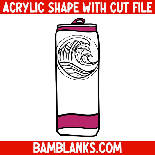 Skinny WC Can - Acrylic Shape #765