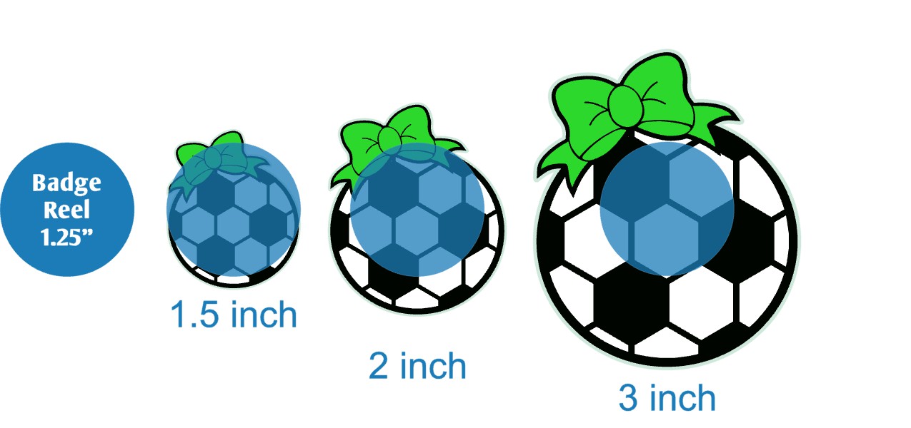 Soccer Ball with Bow - Acrylic Shape #923