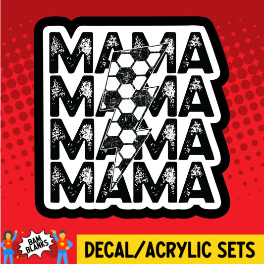 Soccer Mama Lightning Strike - DECAL AND ACRYLIC SHAPE #DA03324