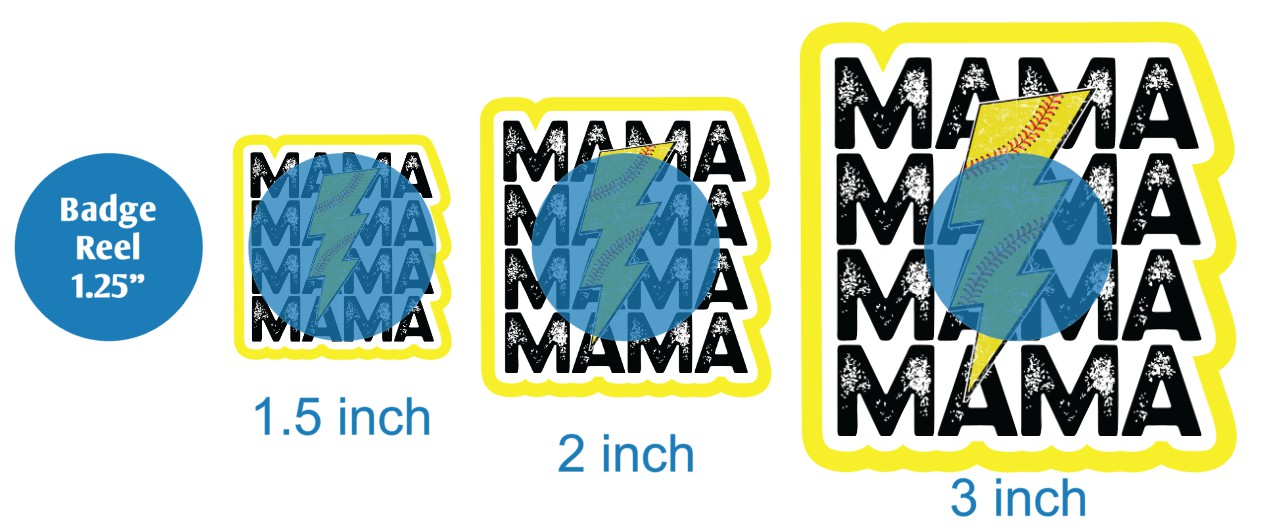 Softball Mama Lightning Strike - DECAL AND ACRYLIC SHAPE #DA03325