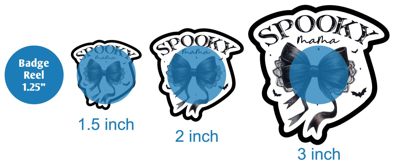 Spooky Mama Bow - DECAL AND ACRYLIC SHAPE #DA03038