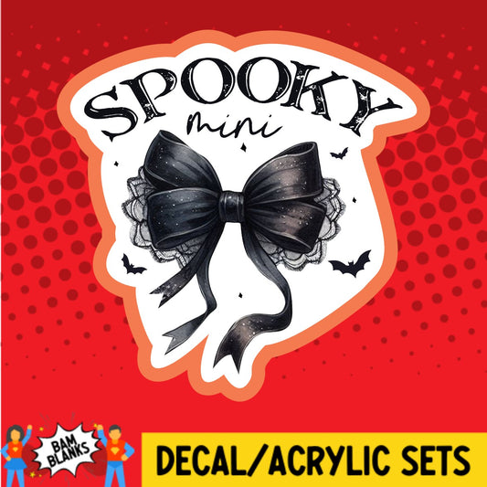 Spooky Mini Bow - DECAL AND ACRYLIC SHAPE #DA03039