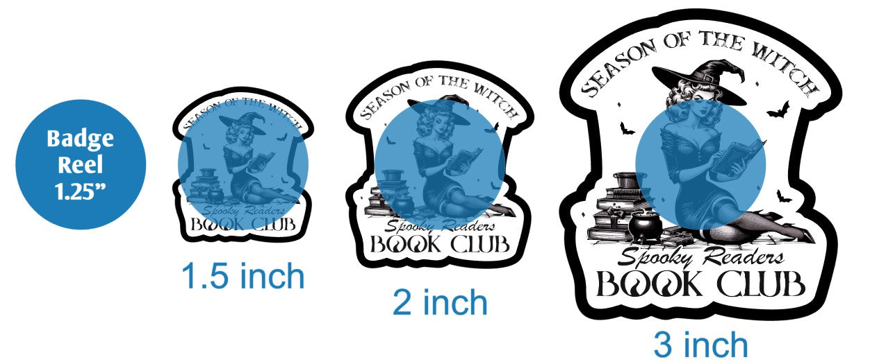 Spooky Readers Book Club - DECAL AND ACRYLIC SHAPE #DA03037