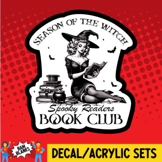 Spooky Readers Book Club - DECAL AND ACRYLIC SHAPE #DA03037