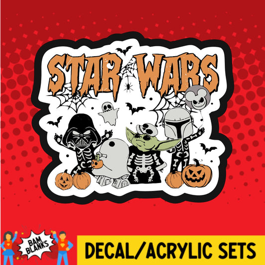 Star Characters Halloween - DECAL AND ACRYLIC SHAPE #DA03024