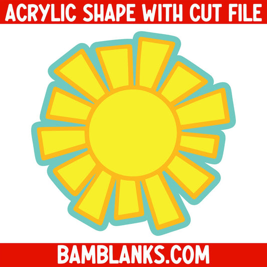 Sun 3 - Acrylic Shape #1489