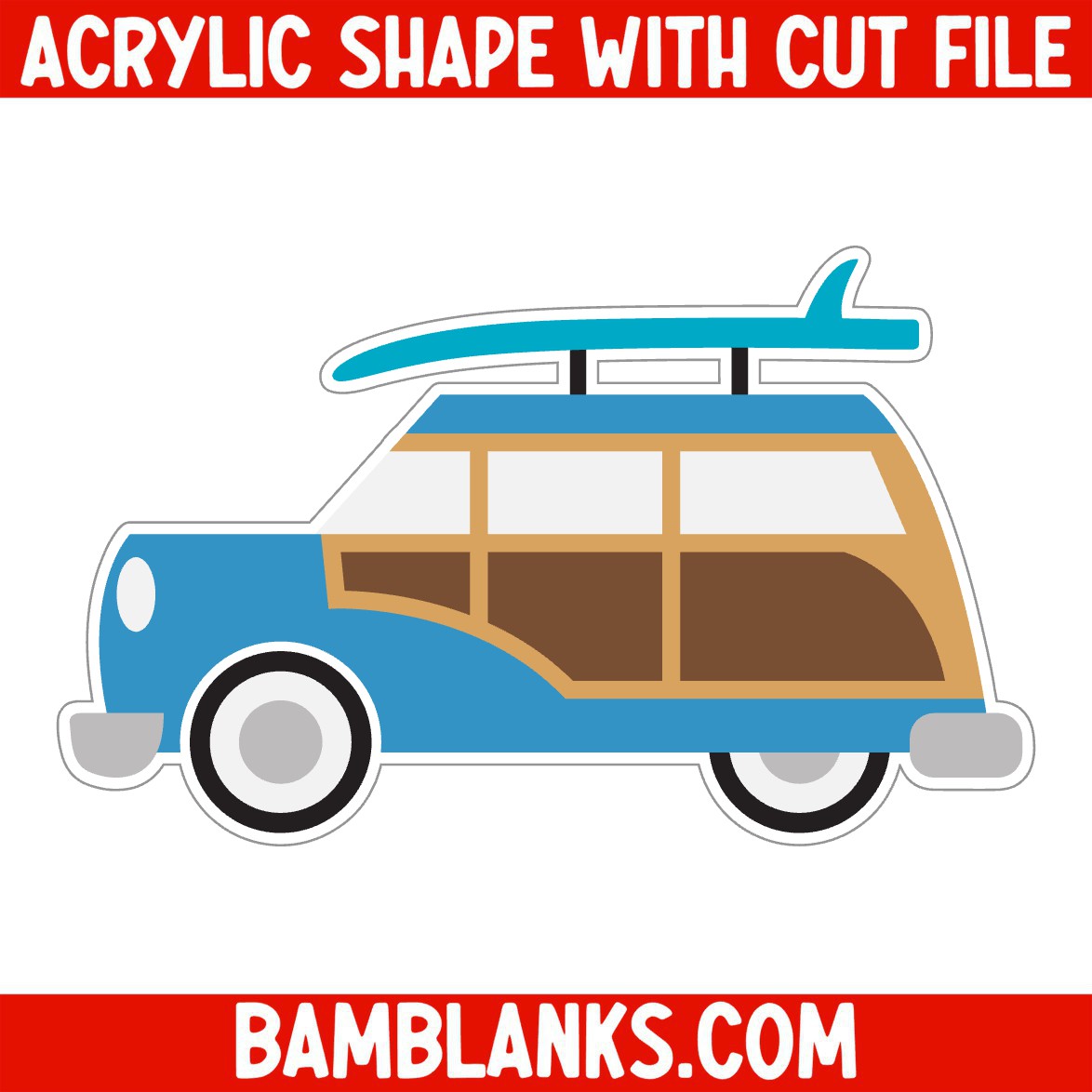 Surf Wagon - Acrylic Shape #470