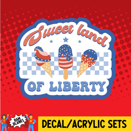 Sweet Land Ice Cream - DECAL AND ACRYLIC SHAPE #DA02725