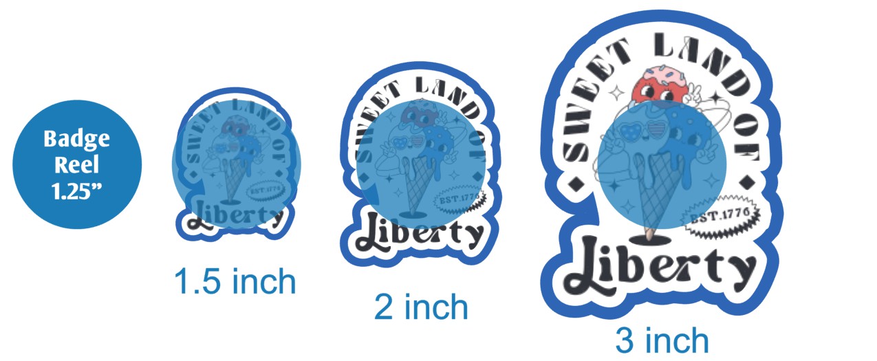 Sweet Land Of Liberty 1776 - DECAL AND ACRYLIC SHAPE #DA02733