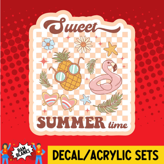 Sweet Summer Time - DECAL AND ACRYLIC SHAPE #DA02656