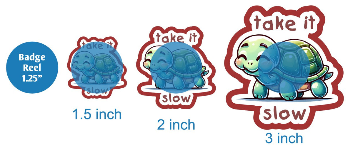 Slow Turtle Labels Take It Slow Turtle - DECAL AND ACRYLIC SHAPE #DA02877 – BAM Blanks and ...
