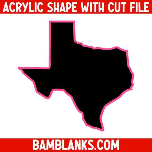 Texas - Acrylic Shape #1807