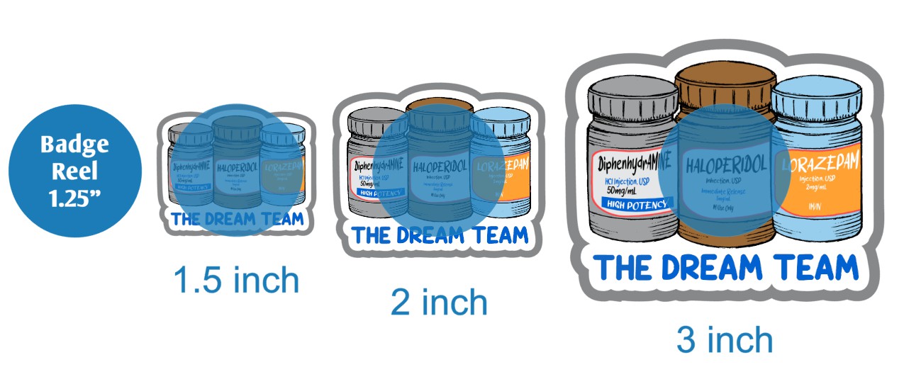 The Dream Team - DECAL AND ACRYLIC SHAPE #DA02507