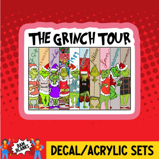 The Grinch Tour - DECAL AND ACRYLIC SHAPE #DA03451