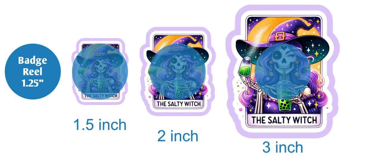 The Salty Witch Tarot Card - DECAL AND ACRYLIC SHAPE #DA02838