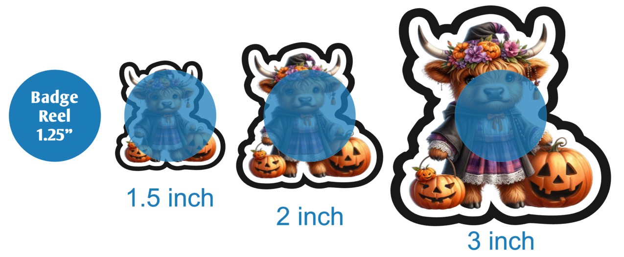 Trick or Treat Highland Cow - DECAL AND ACRYLIC SHAPE #DA02714