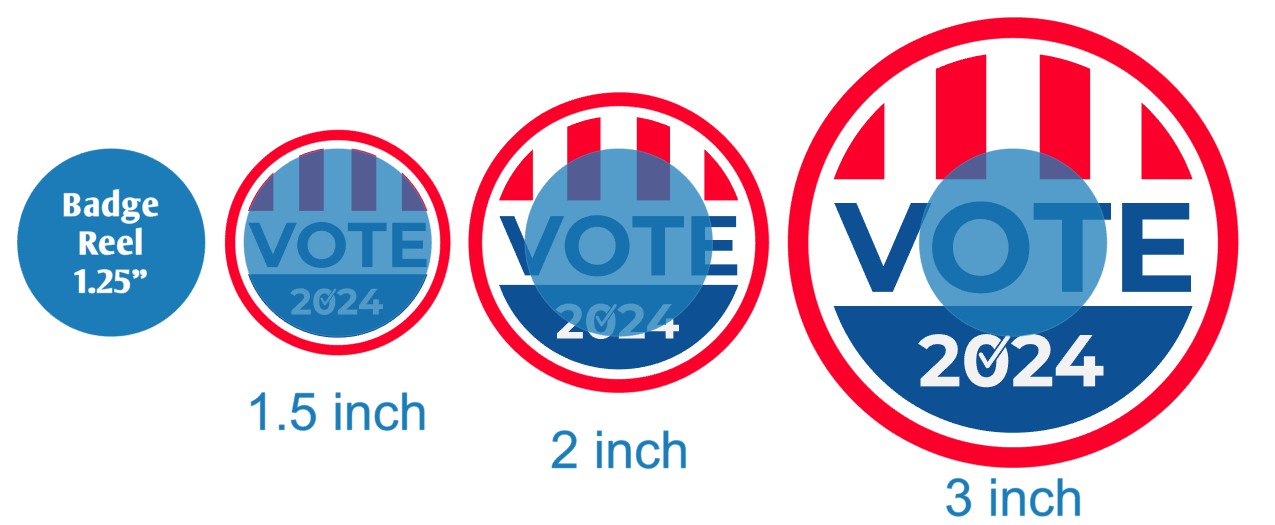 Vote 2024 Circle - DECAL AND ACRYLIC SHAPE #DA02980