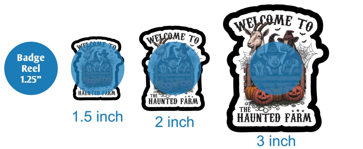 Welcome To The Haunted Farm - DECAL AND ACRYLIC SHAPE #DA03189