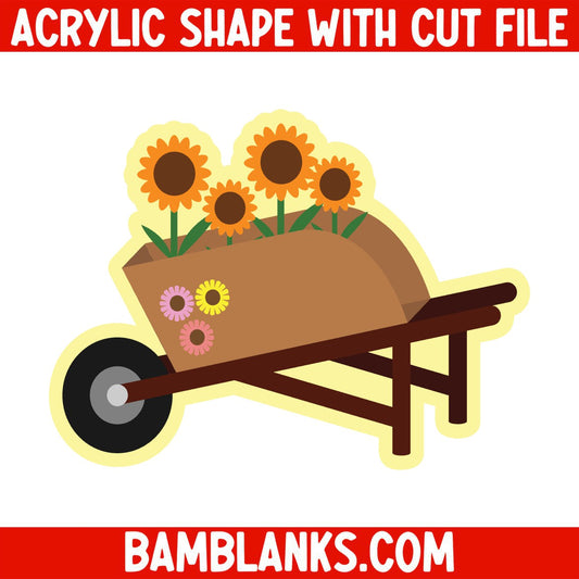 Wheel Barrel - Acrylic Shape #802