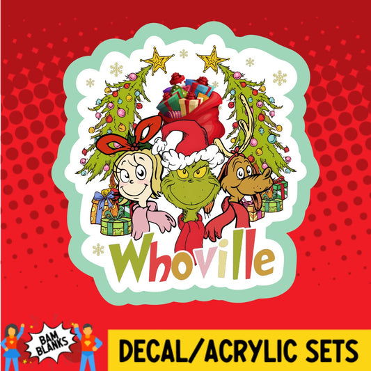 Whoville - DECAL AND ACRYLIC SHAPE #DA03453