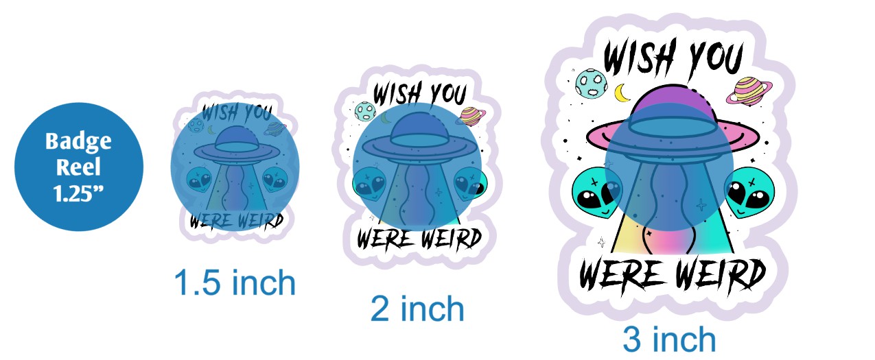 Wish You Were Weird - DECAL AND ACRYLIC SHAPE #DA02210