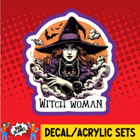 Witch Woman - DECAL AND ACRYLIC SHAPE #DA03032