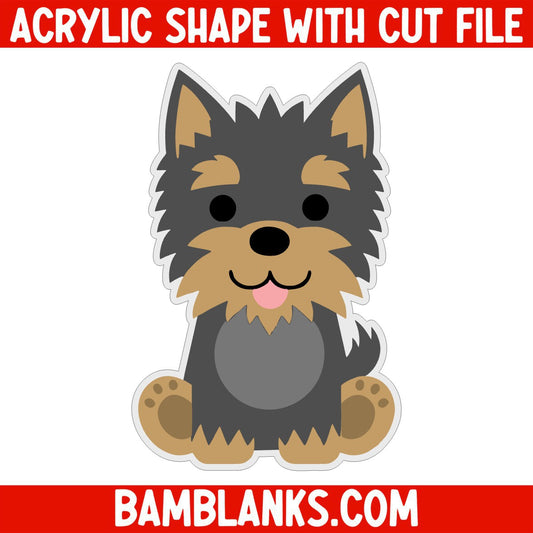 Yorkie - Acrylic Shape #517