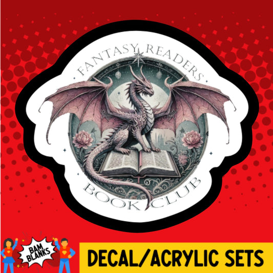 Fantasy Readers Book Club - DECAL AND ACRYLIC SHAPE #DA03662