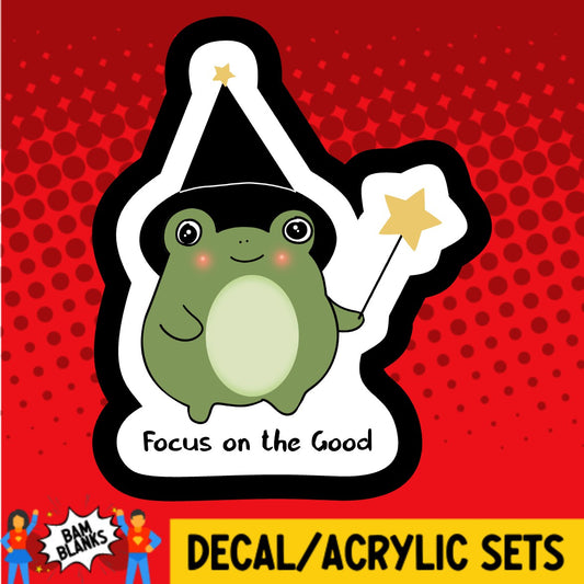 Focus on the Good Witch Frog - DECAL AND ACRYLIC SHAPE #DA03663