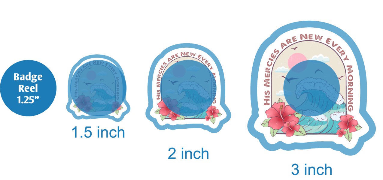 His Mercies Are New Every Morning Wave - DECAL AND ACRYLIC SHAPE #DA03673