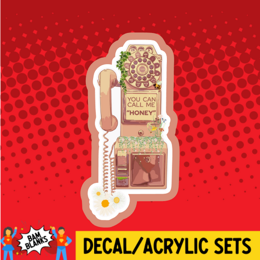Honey Phone - DECAL AND ACRYLIC SHAPE #DA03844