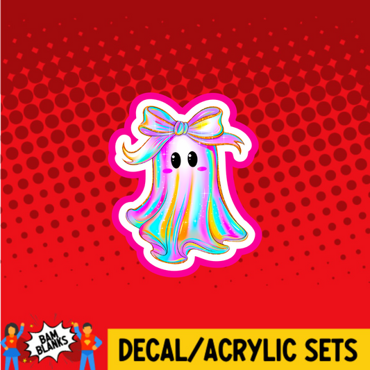 Iridescent Ghost - DECAL AND ACRYLIC SHAPE #DA03739