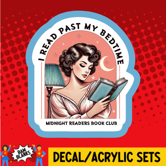 Midnight Readers Book Club - DECAL AND ACRYLIC SHAPE #DA03683