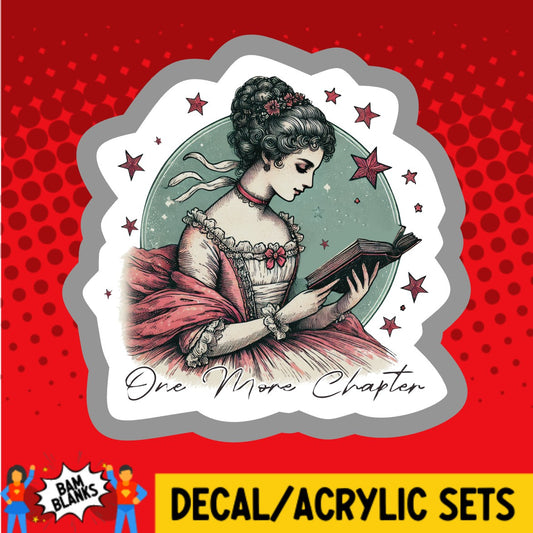 One More Chapter Antique Woman - DECAL AND ACRYLIC SHAPE #DA03685