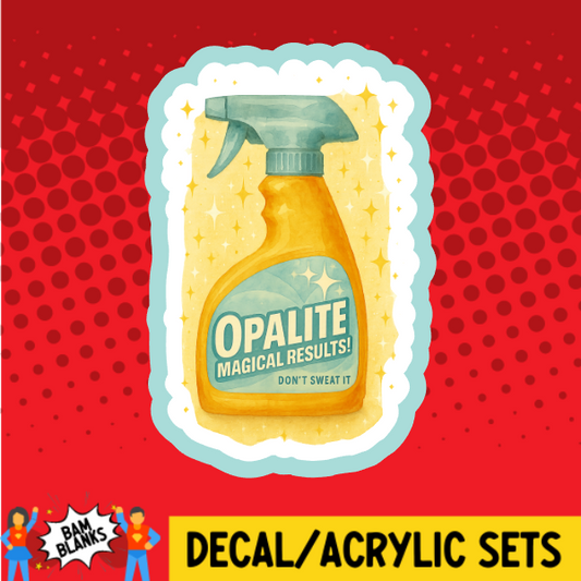 Opalite Spray Bottle 2 - DECAL AND ACRYLIC SHAPE #DA03853