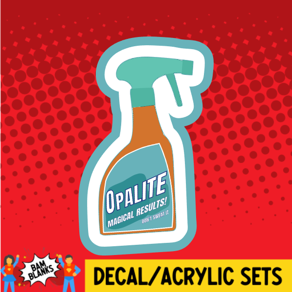 Opalite Spray Bottle - DECAL AND ACRYLIC SHAPE #DA03852 – BAM Blanks ...